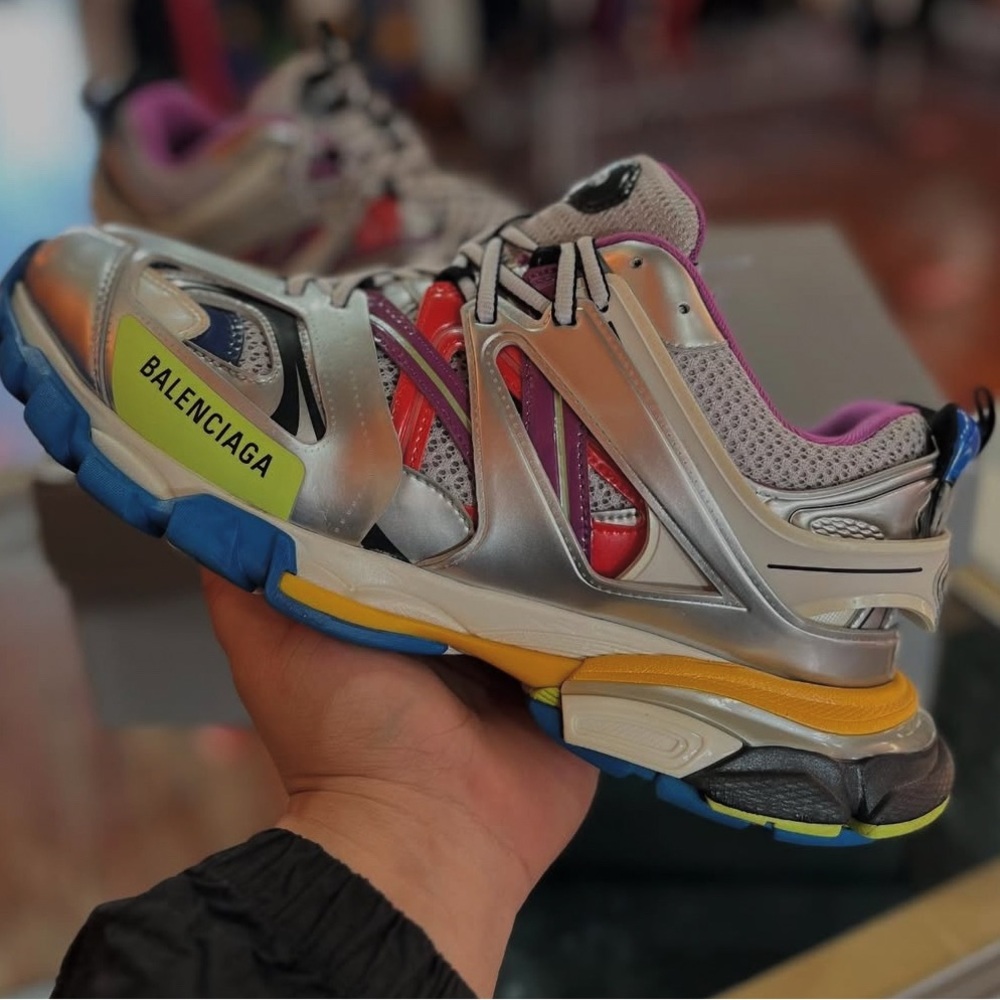 Balenciaga Silver and Blue Athletic Shoes & also man’s available in 10!